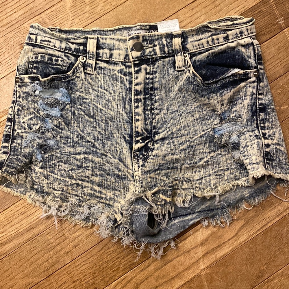 high waisted jean shorts
